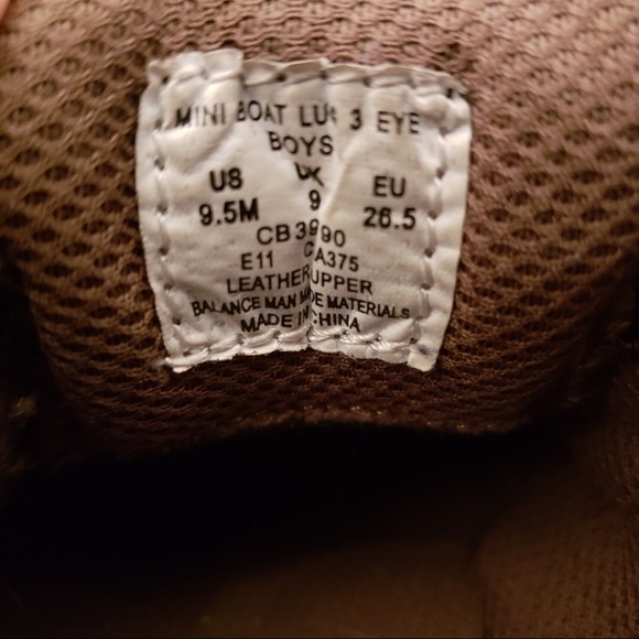 🔥Sperry Mini Boat Lug 3 Eye Toddler Boys Shoe 9.5 - Picture 2 of 7